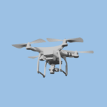 Drone scattering ash at funeral